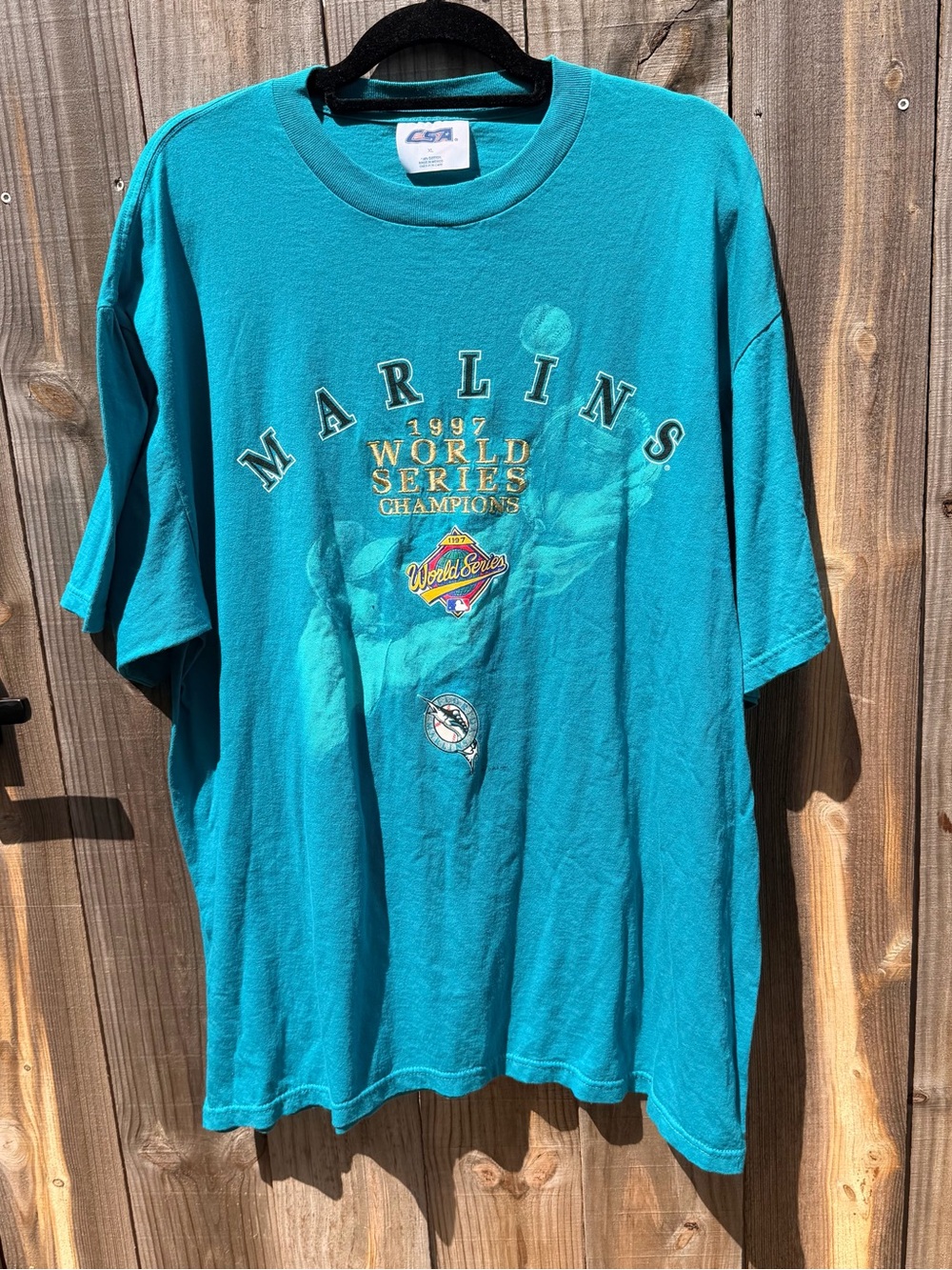 Marlins 1997 World Series Champions Short Sleeve Tee - Teal